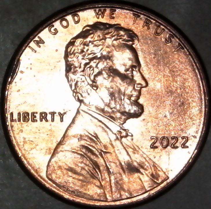 2022-P-Lincoln-Shield-Cent-Struck-Through-Rim-Burr